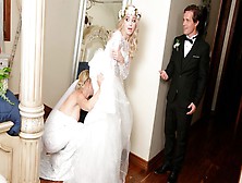 Legs on shoulders smut with elegant Lexi Lore and Kit Mercer from Moms Bang Teens