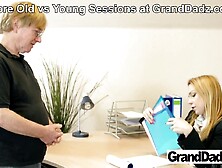 Into my Office,  Right NOW! Bossy Rebecca Ebony for GrandDadz