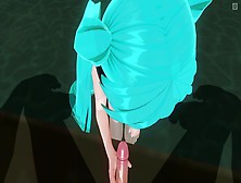 3D Cartoon Self Perspective Hatsune Miku Blows You Off