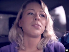 Lost Blonde Found Some Huge Penises And Got Fucked