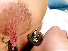 Bondage my hands and spanking my Boobies next play very hard with my Nipples Clamps
