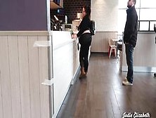 Fatass public belly stuffing