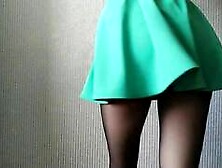 Stepbrother,  Spank My Ass in Pantyhose and Cum on My Big Ass