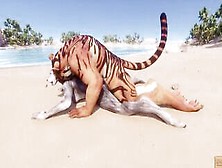 Wild Life / Yiff Wolf Gal With Fur Tiger