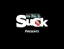 Caprice Catches Cum with hand-mirror