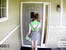 Strawberry blonde Dong-Sucker Megan Winters Mounts A Gigantic Prick All Unprotected!