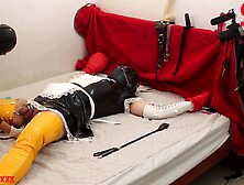 Verified Amateurs In Dominatrix Tortures Tied Up Sissy With Wax,  Electricity & Whip Demo
