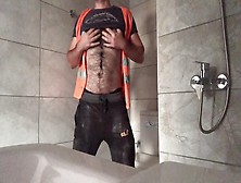 Hairy Worker,  Brizillian Gay Site,  Dunkel Haarig Solo