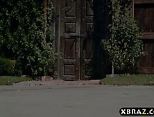 Huge boobs mom protects her family