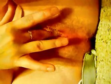 Nude blonde fingers herself on webcam