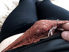 Jerking off in Girlfriends Hot Sisters Panties