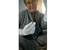 Dream milking prostate with white rubber gloves until u cum for me!