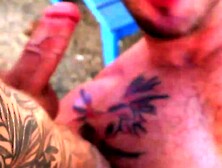 Hairy Dude's Ass Licked During Intense Workout Session