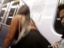 Taking a quickie inside the subway - Caah Kabulosa - Vinny Kabuloso