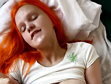 Redhead Alina - Female Pov Porn Clouse-Up Morning Sex Creampie Cumshot