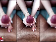 Horny Lady Sensual Masturbation Massive Rod - Cum-Shot