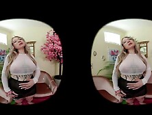 VR Stomach Button Doxy Desperation: Femdom Tease JOI