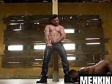 Tattooed Rikk York endures hardcore anal of leather daddy Trenton Ducati