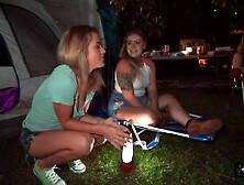Alex Ander,  Izi Ashley And Ashley Alexander - Blonde Teen Fucked Doggystyle At The Campsite (18+)