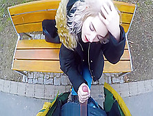 Cute teen swallows cum for cash - public blowjob in the park by Eva Elfie (18+)