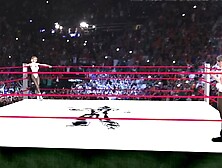 Ballbusting mixed wrestling