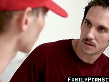 Familypornsite. Com - Stepson's Oral Fun Before Daddy's Raw Anal Session