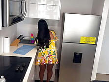 Latin Milf Leyne Rodriguez Fucks Stepson in Lingerie