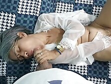 The cuck boy catches his ex-wife on web-cam.  fucking the hubby who cleans the pool.