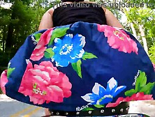 Ass plugged wife - motorcycle exhibitionist