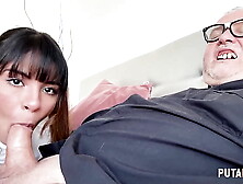 PutaLocura - Latina student Michy Pérez's pussy needs Father Damián's semen