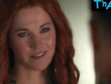 Lucy Lawless Breasts Scene in Spartacus