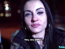 Bianka Blue gets fucked in public toilet