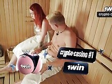 Omg,  I smashed my super-hot step mom in the hotel sauna,  and she enjoyed it!