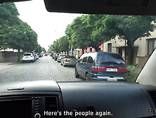 Wild babe slammed in the tight behind hole in the van