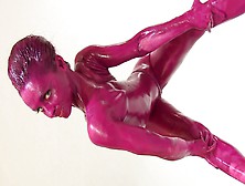 Flexible Exercises With Body Painting - Watch4Fetish