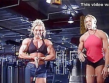 Bodybuilder Woman Training