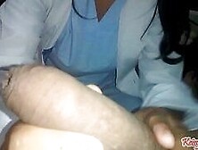 The doctor cures my impotence with a mega suck