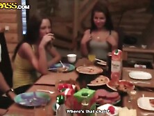 Sexy Abbey,  Alina Blonde,  Angel Rivas and Chinita invited on fuck party