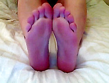 Chubby Teen Showing Feet