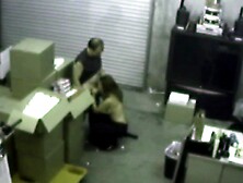 Fucking Her Boss At Warehouse