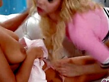 Kenzie and Jade finally taste each other's lips and pussies