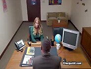 Head Teacher Enjoys Big Tits And Ass At His Office