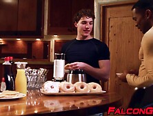 Hunky Sean Xavier fucks Heath Halos hole while Hazel eats his dick