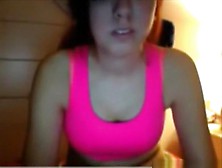 Amazing Girl Has Cybersex With Her Bf And Plays With A Hairbrush