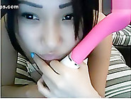 Akimitalkalot Sucks Pink Dildo