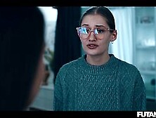 Futa Lesbian Stepsisters - Tgirl Shemale Fucks & Creampies Nerdy Blonde Girl