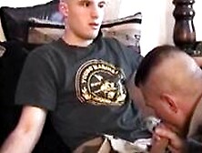 Amateur Straight Boy Cj Serviced In Uniform