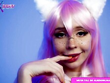 A lot of cum from large knob for bawdy NekoGirl