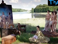 Coralie Revel Butt,   Breasts Scene  in Louis Xv,  Le Soleil Noir