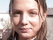 Pretty teen does blowjob on Japanese bus (18+)